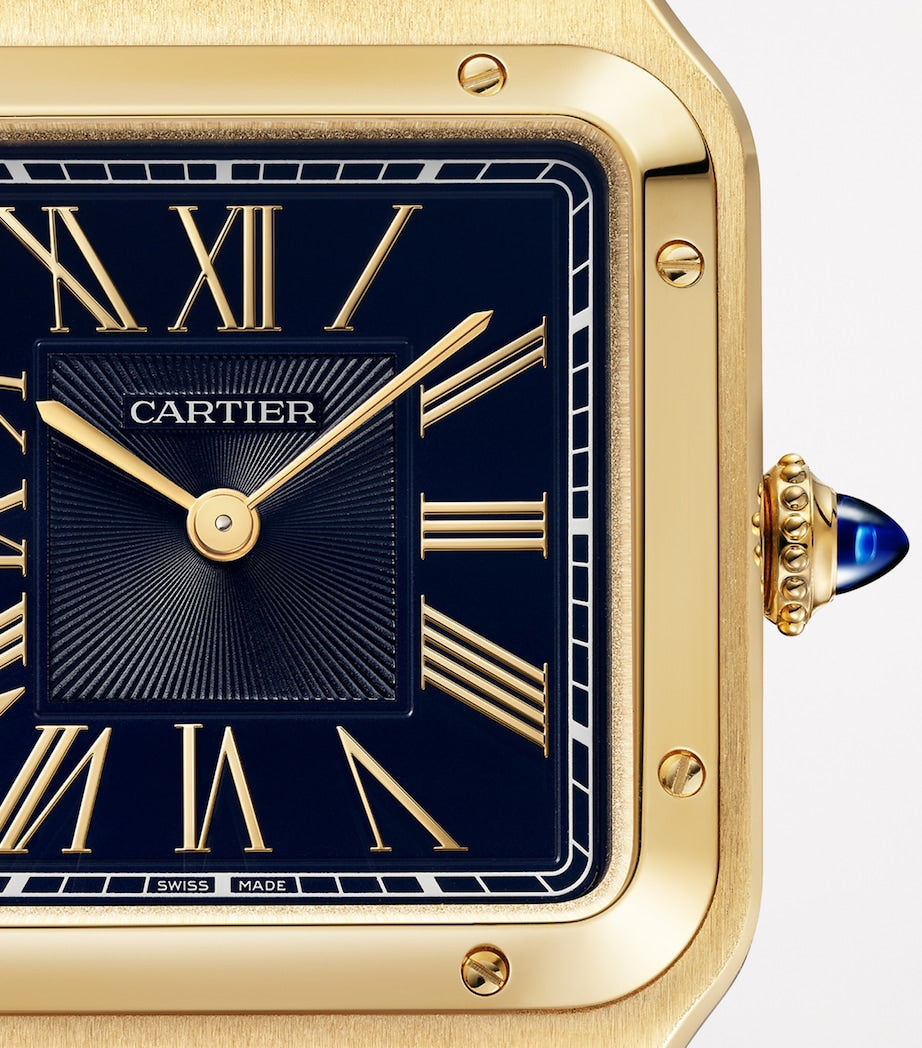 Large Yellow Gold Santos-Dumont Watch 43.5mm