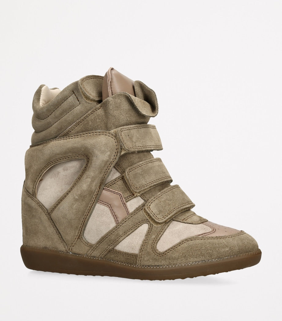 Brown Suede Bekett Wedge Sneakers 50