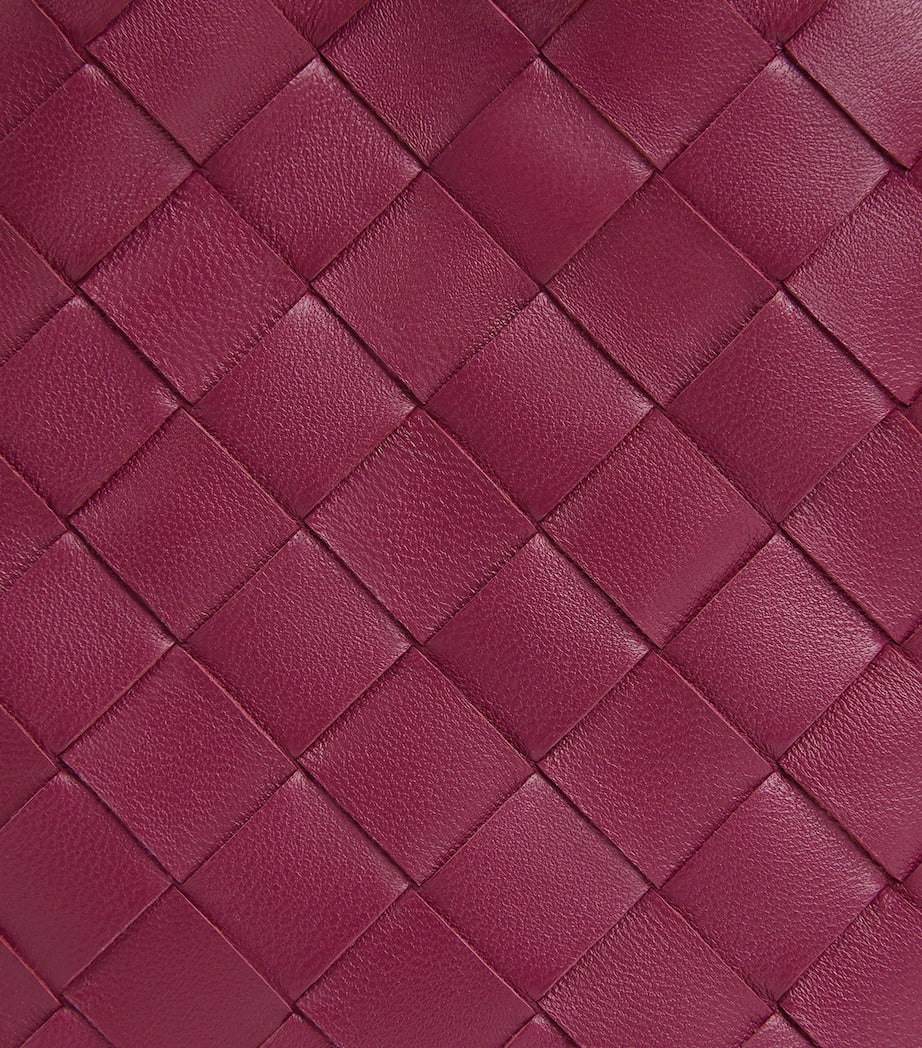 Pink Small Leather Dustbag Clutch Bag