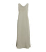 Max Mara Green Silk Midi Dress