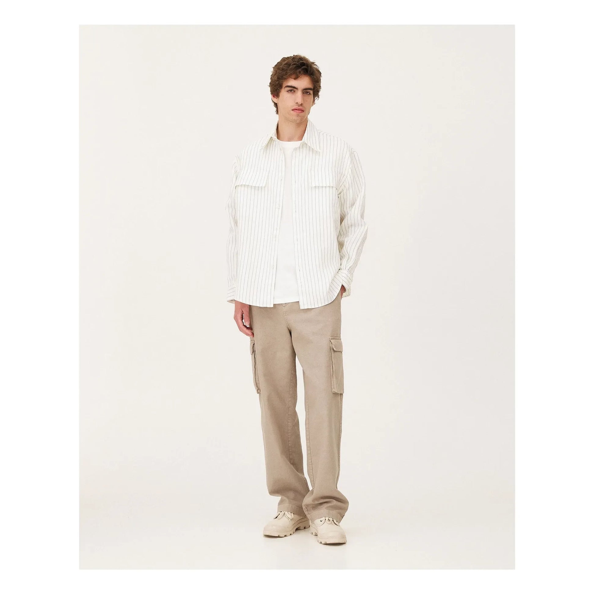Noyoco - Organic Cotton Cargo Pants | Beige