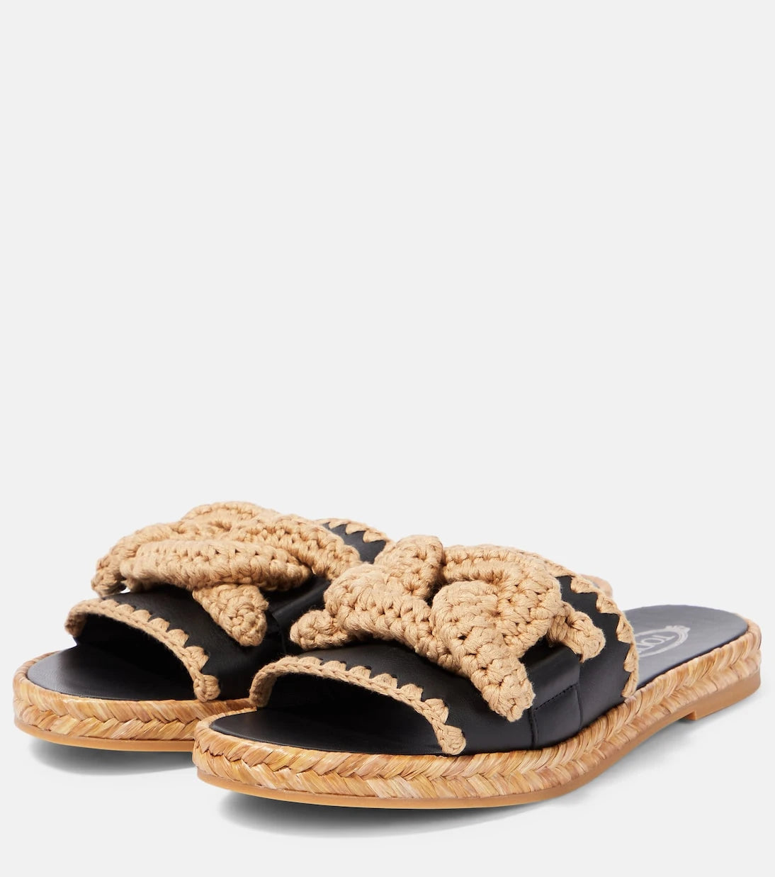 Tod's - Kate leather and jute slides