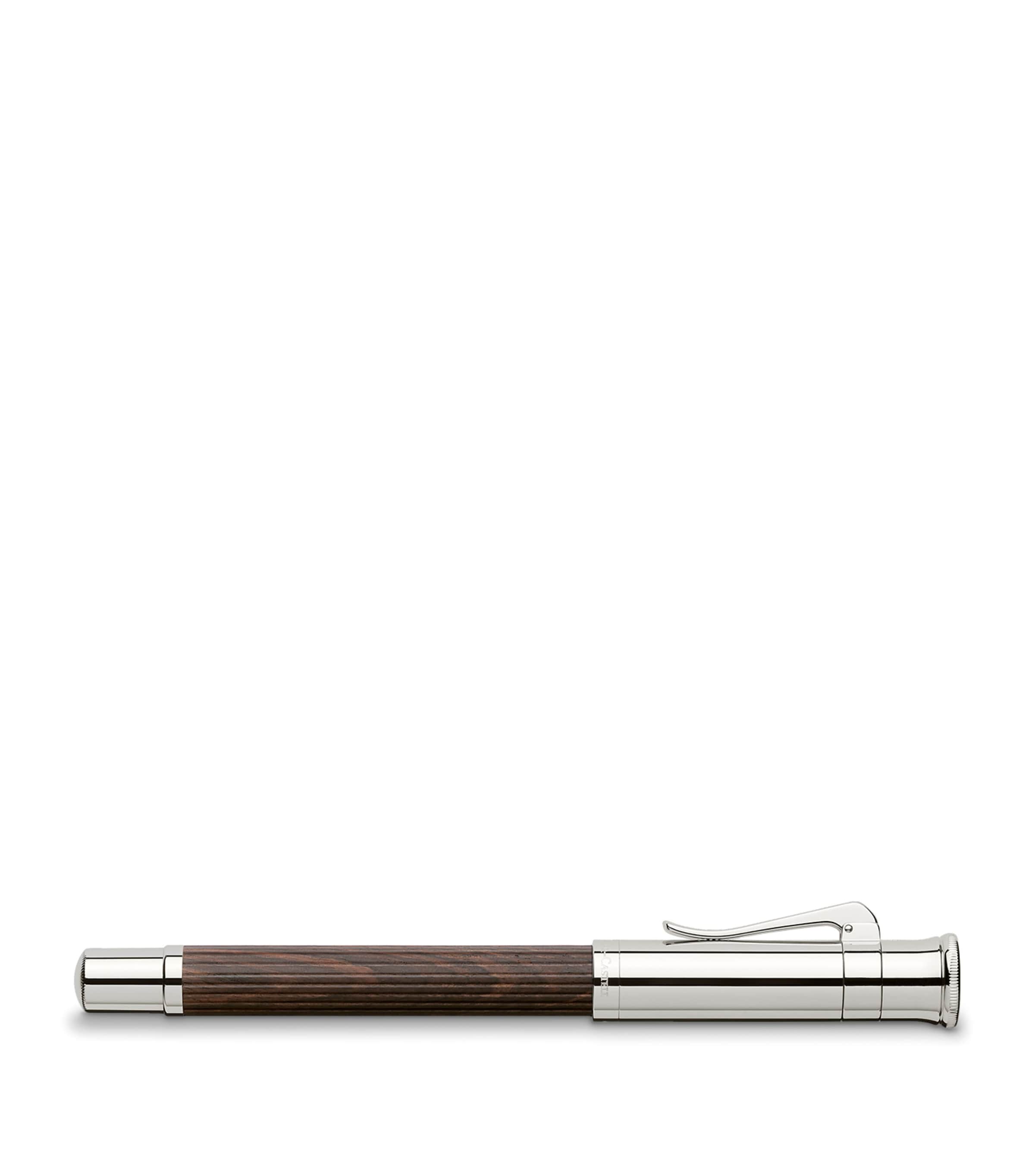 Graf von Faber-Castell Wood and Platinum-Plated Classic Fountain Pen