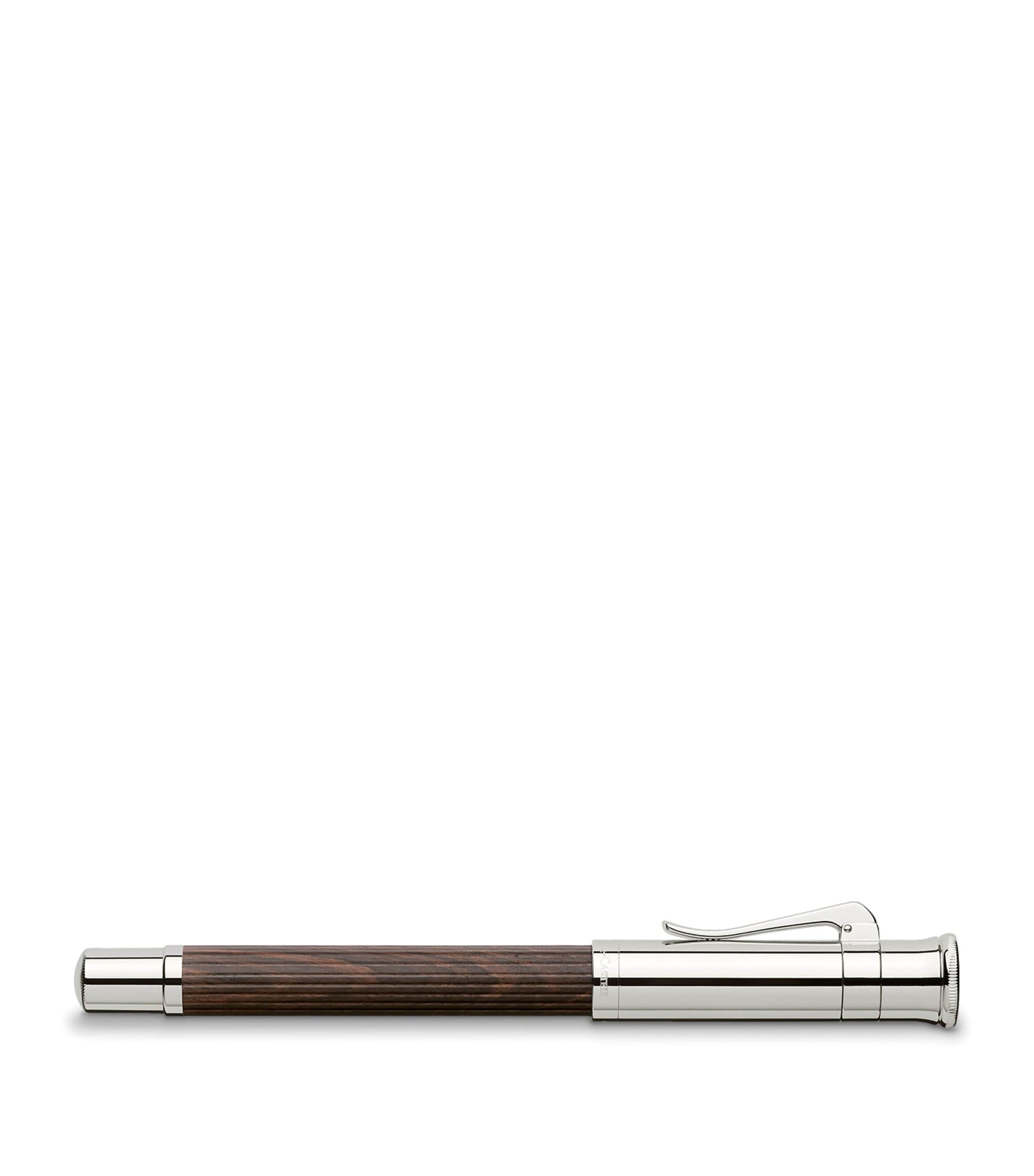 Graf von Faber-Castell Wood and Platinum-Plated Classic Fountain Pen