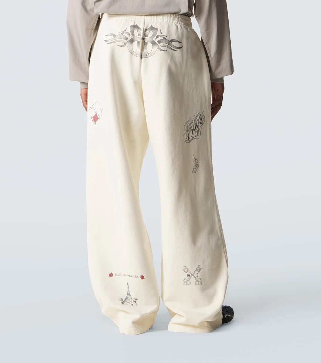 Balenciaga - Printed cotton fleece sweatpants