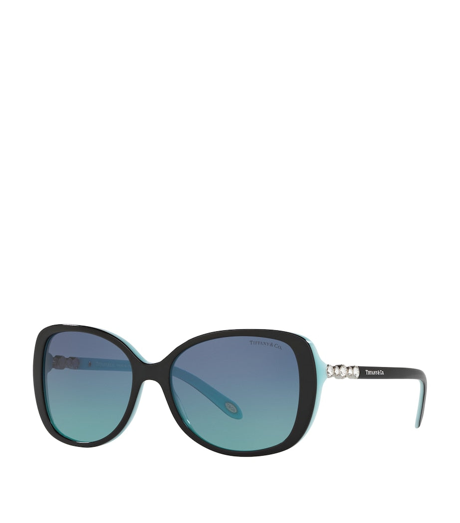 Tiffany & Co. Black Round Sunglasses