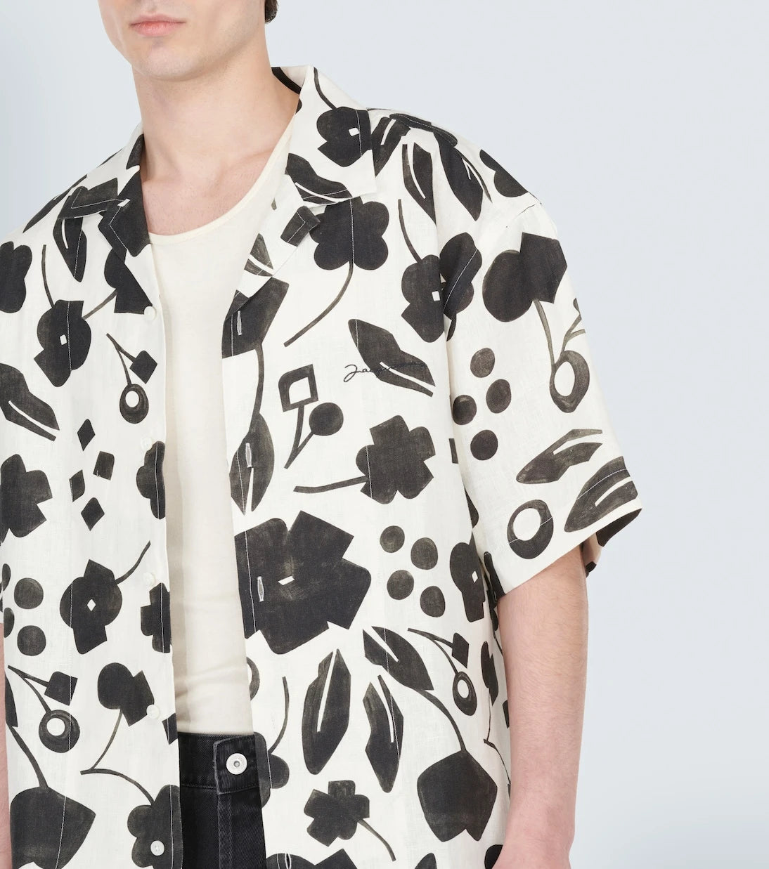Jacquemus - Jean printed linen shirt
