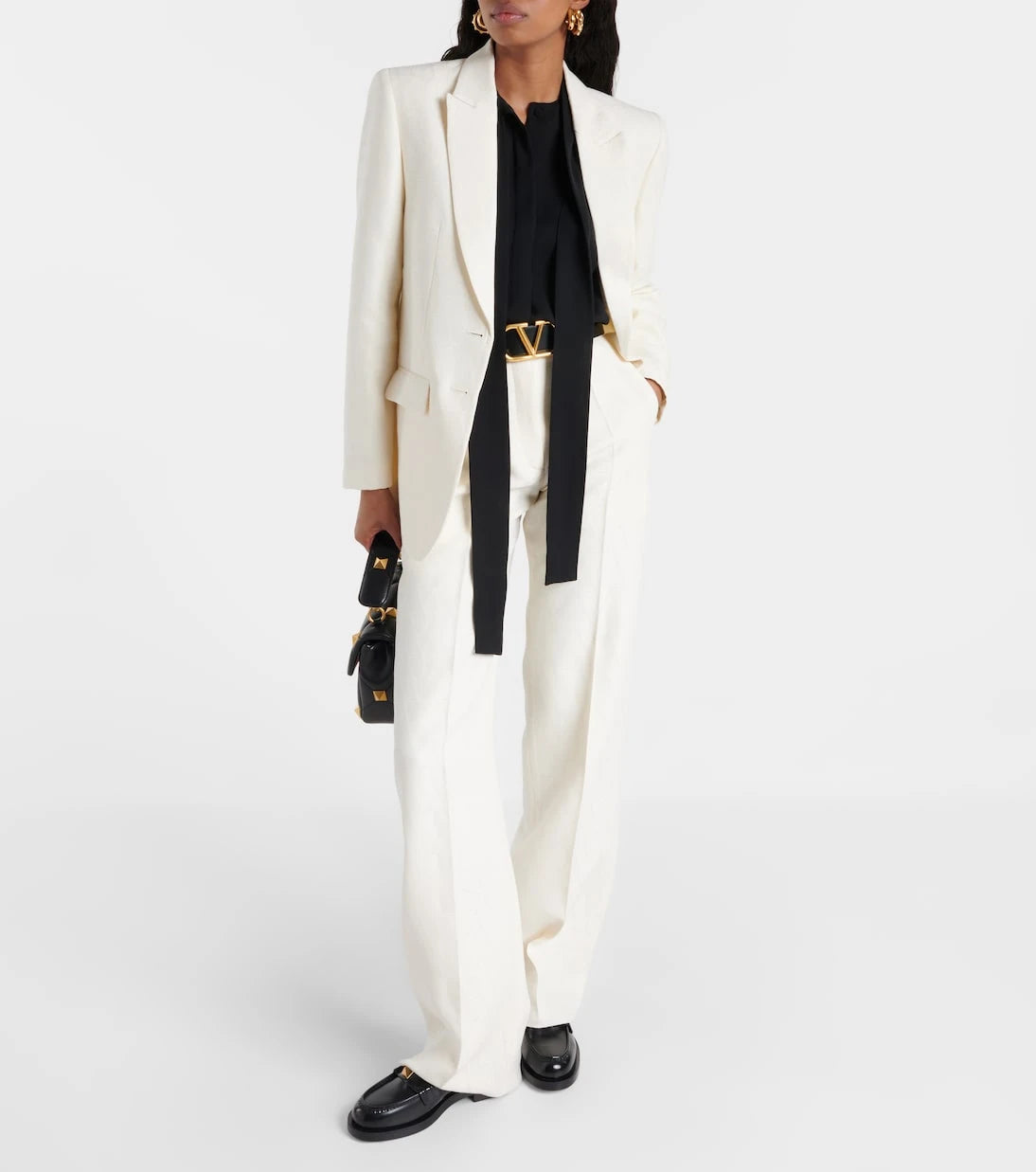 Valentino Garavani - Roman Stud leather loafers