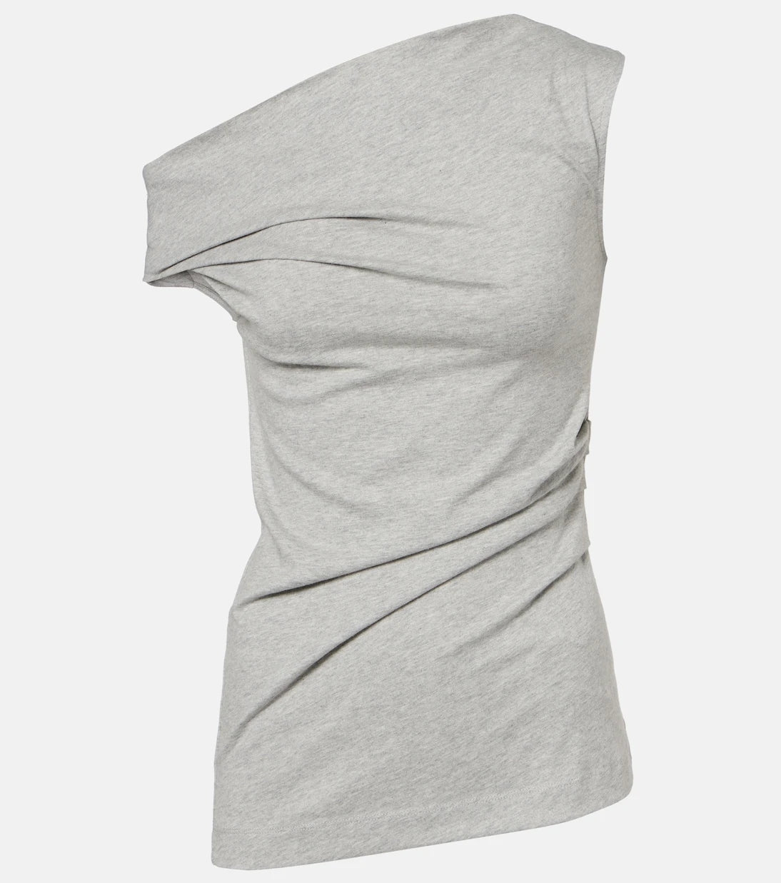 Dries Van Noten - Draped cotton jersey top