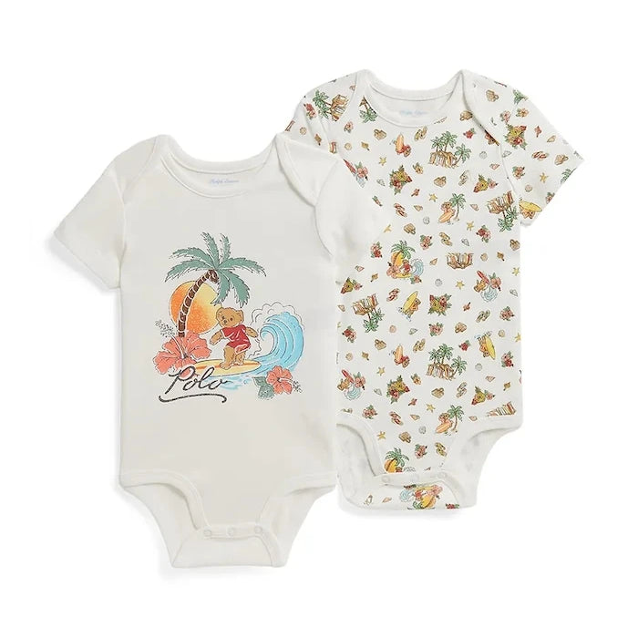 Polo Ralph Lauren bebek pamuklu body 2'li