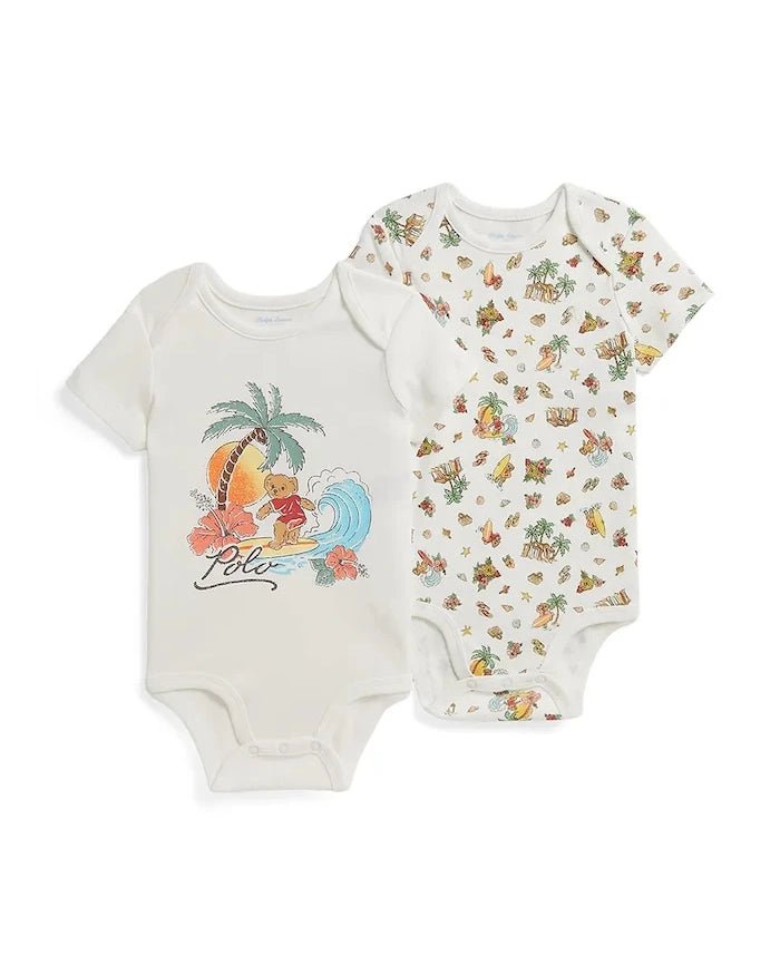 Polo Ralph Lauren bebek pamuklu body 2'li