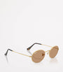 Ray-Ban Gold RB3547 Oval Metal Sunglasses