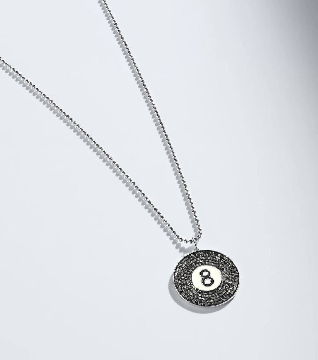 Sydney Evan - 14kt white gold pendant necklace with diamonds