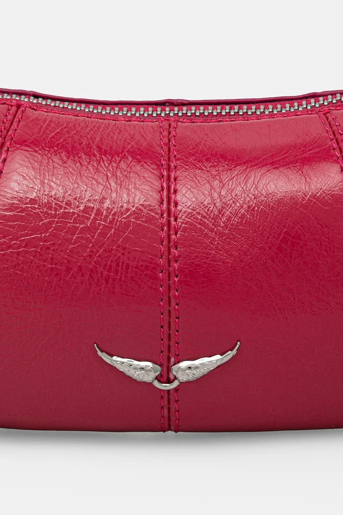 Zadig&Voltaire дамска чанта от кожа LE ROUDOUDOU VINTAGE PATENT