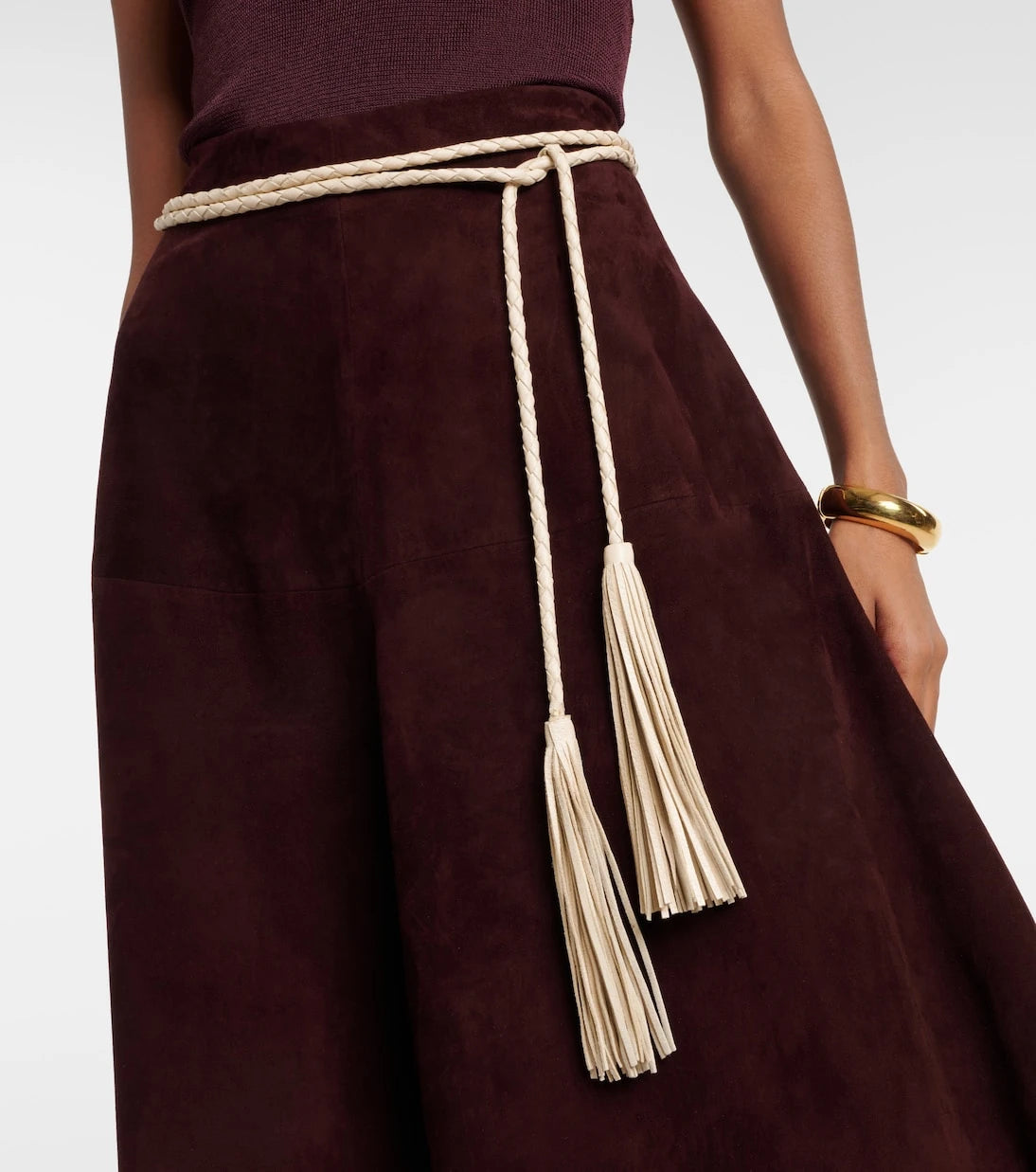 Nour Hammour - Leather tassel belt