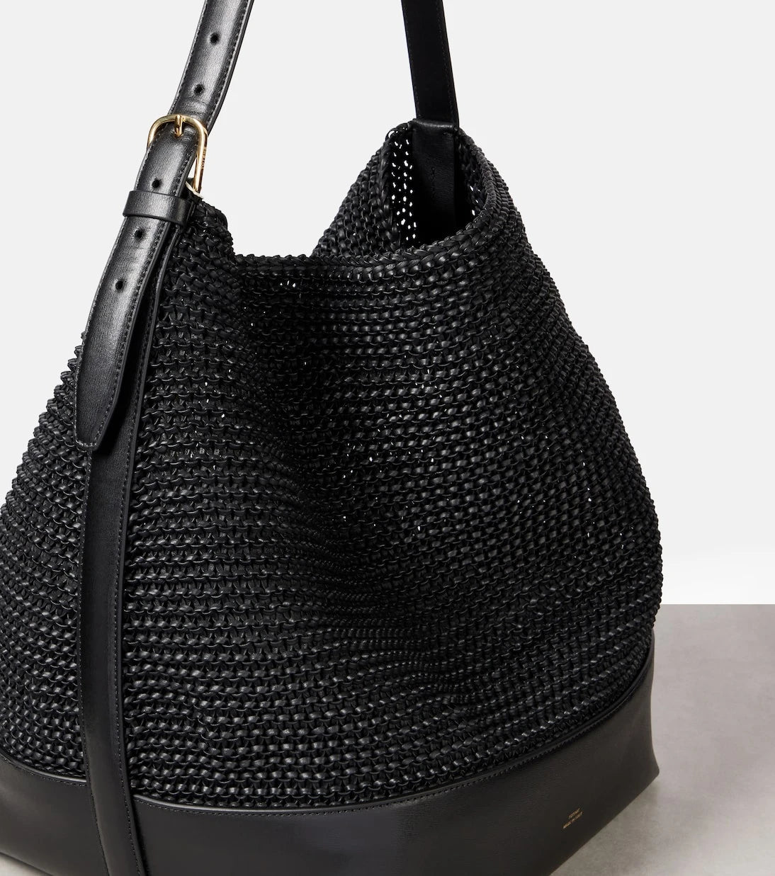 Toteme - Belted woven leather tote bag