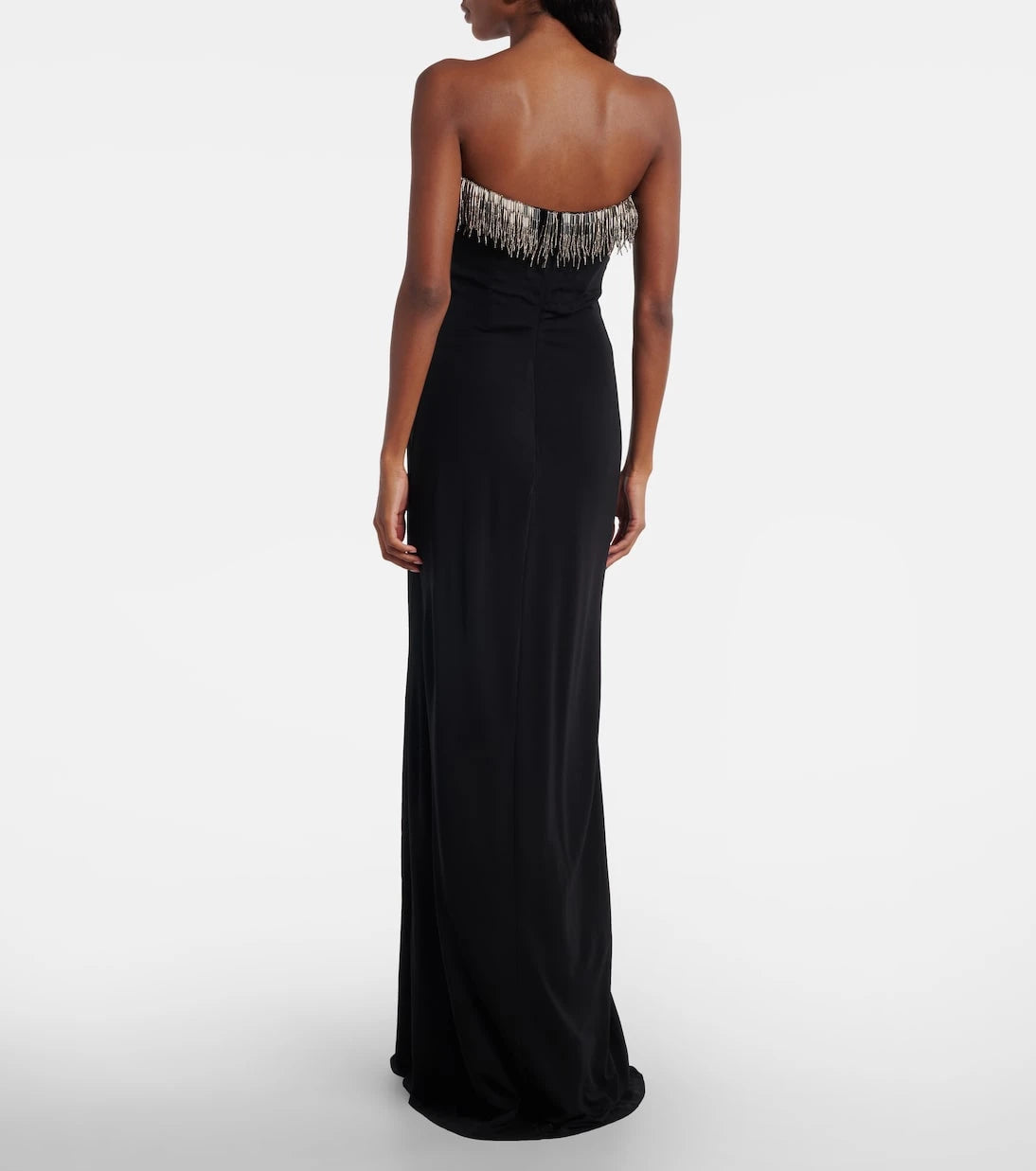 Christopher Esber - Arced Palm beaded jersey maxi dress