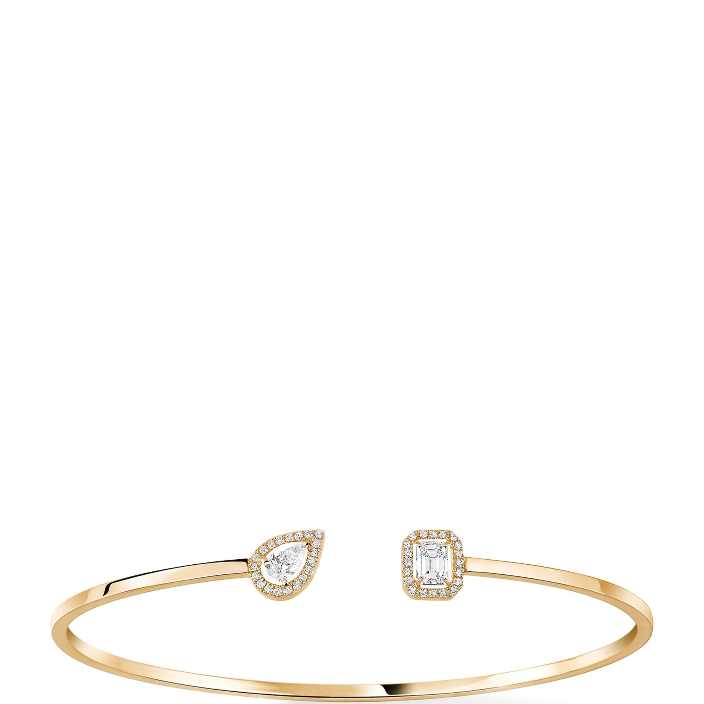 Yellow Gold and Diamond My Twin Bangle