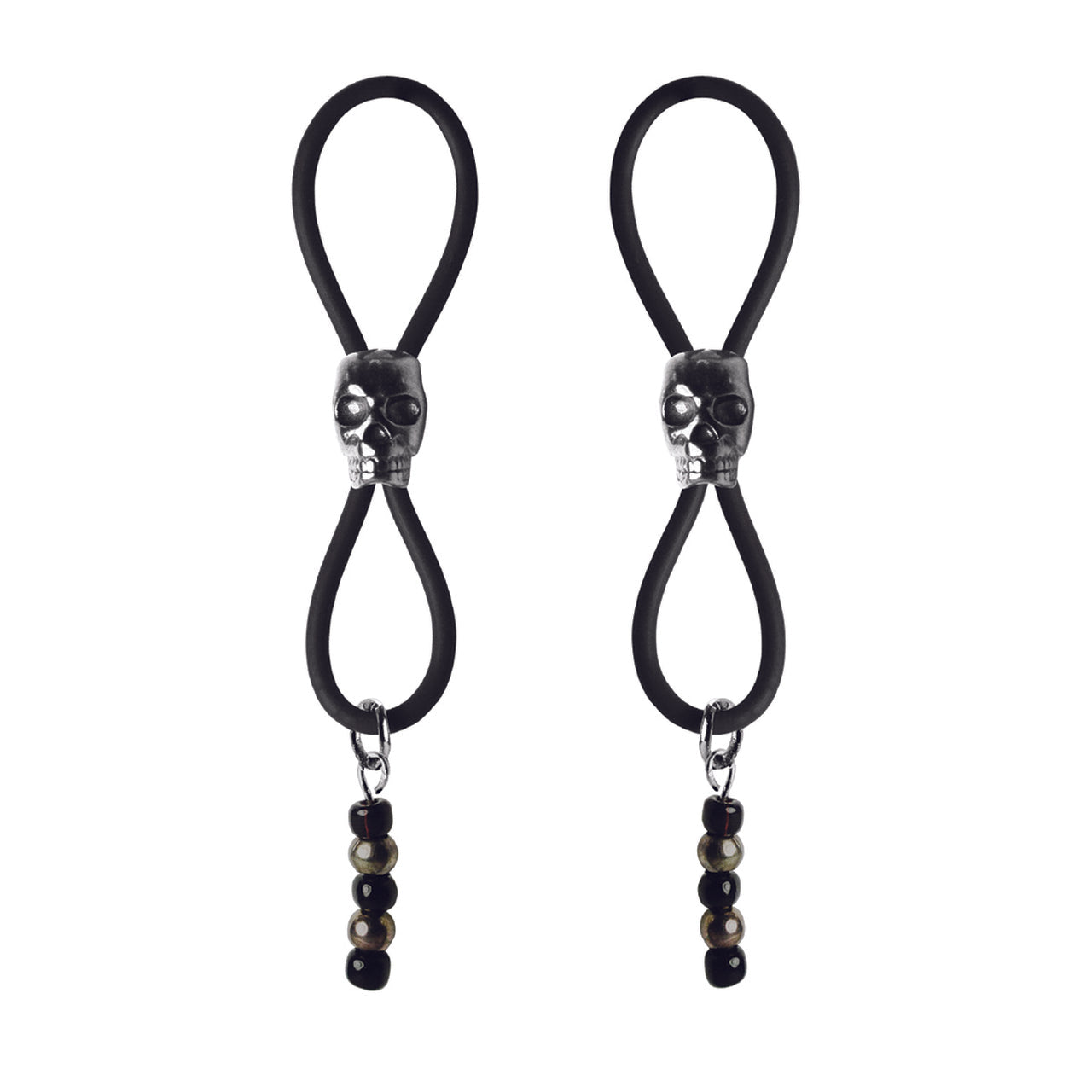 Nipple Halos Black Skulls