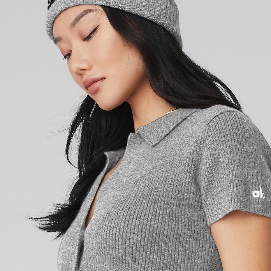 Cashmere Beanie - Dove Grey Heather