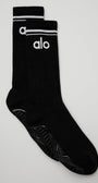 Women's Throwback Barre Sock - Black/White