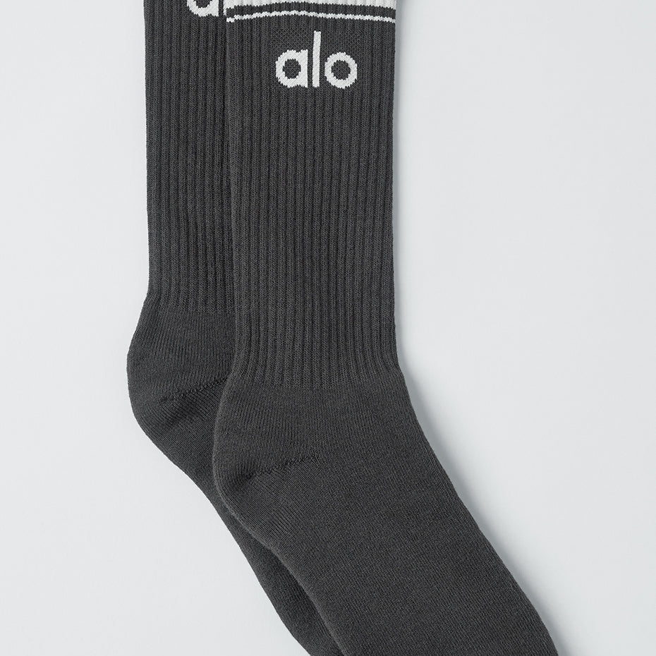 Unisex Throwback Sock - Anthracite/White