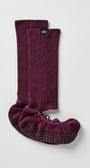 Women's Strappy Siren Grip Sock - Burgundy