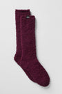 Women's Plush Lush Sock - Burgundy