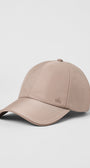 Satin Off-Duty Cap - Taupe Satin