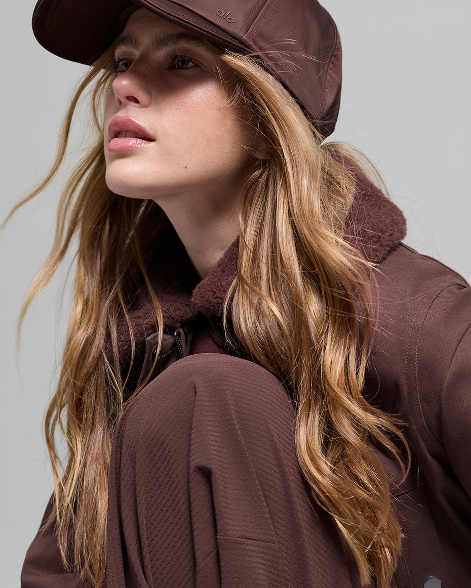 Satin Off-Duty Cap - Brownstone