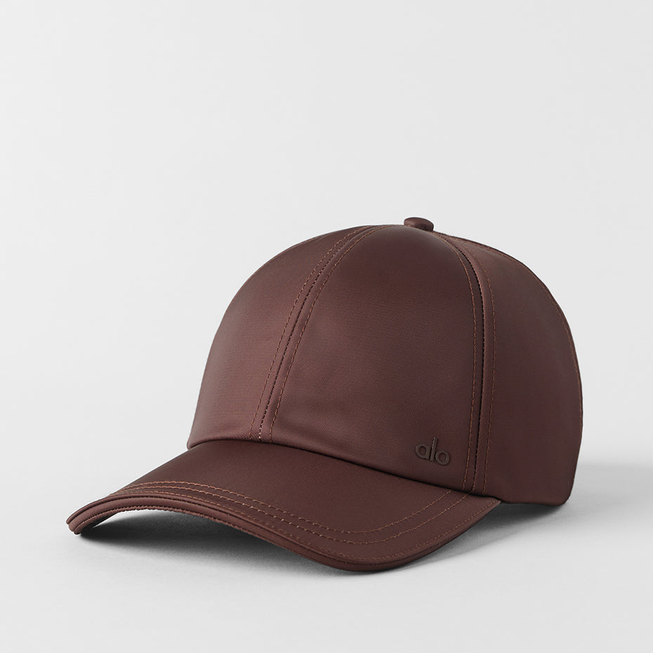 Satin Off-Duty Cap - Brownstone