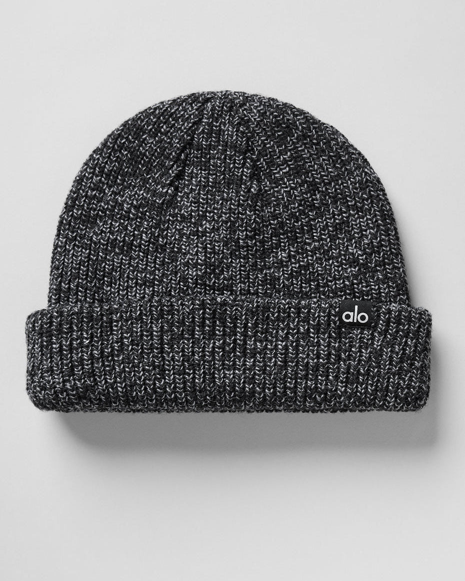 Marl Beanie - Black Marl
