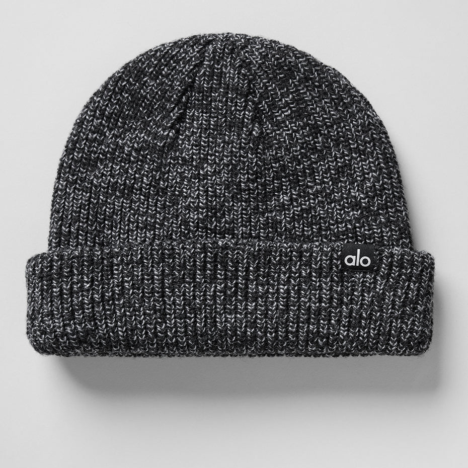 Marl Beanie - Black Marl