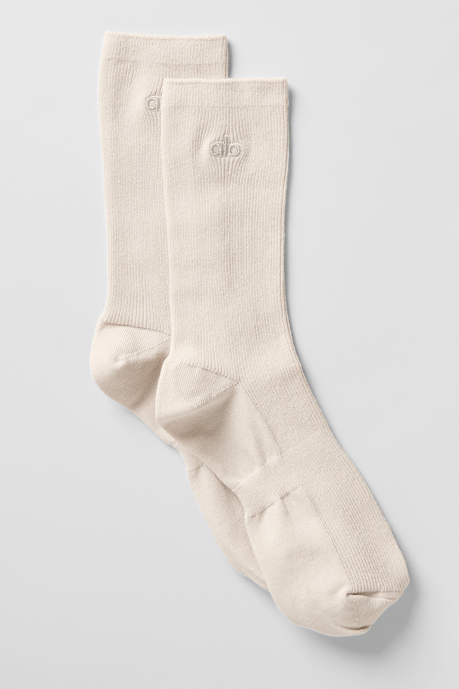 Unisex Half-Crew Understated Sock - Bone