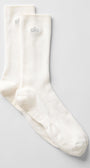 Unisex Half-Crew Understated Sock - Ivory