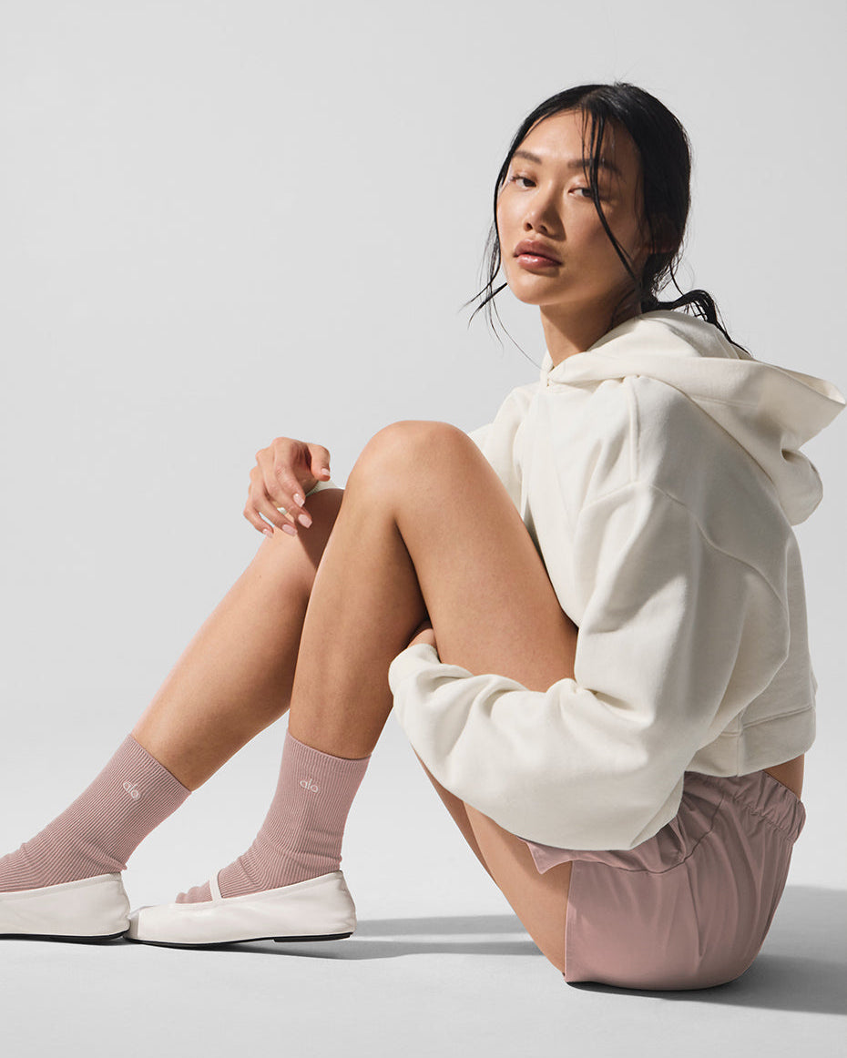 Unisex Half-Crew Understated Sock - Taupe