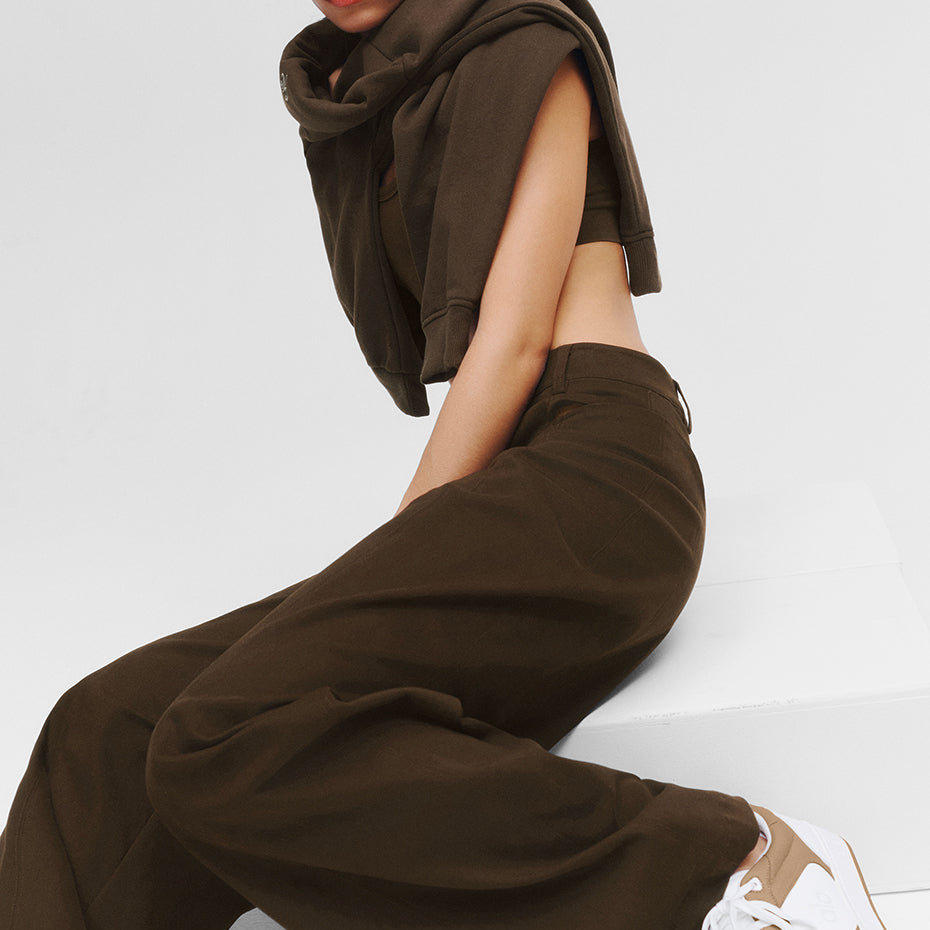 ALO Recovery Mode Sneaker - Gravel/White