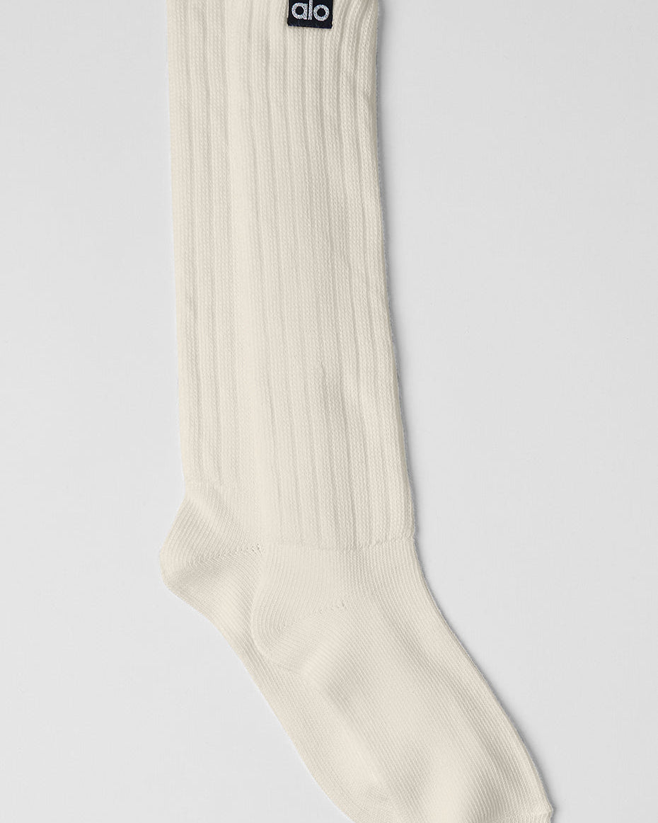 Unisex Scrunch Sock - Bone