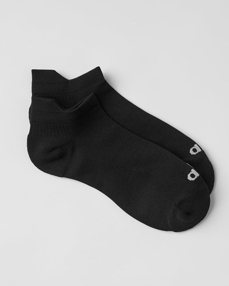 Unisex Performance Tab Sock - Black/Titanium