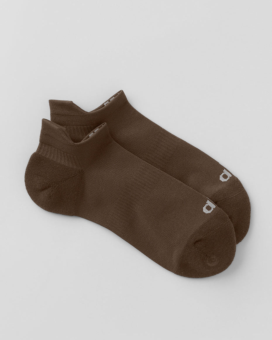 Unisex Performance Tab Sock - Espresso