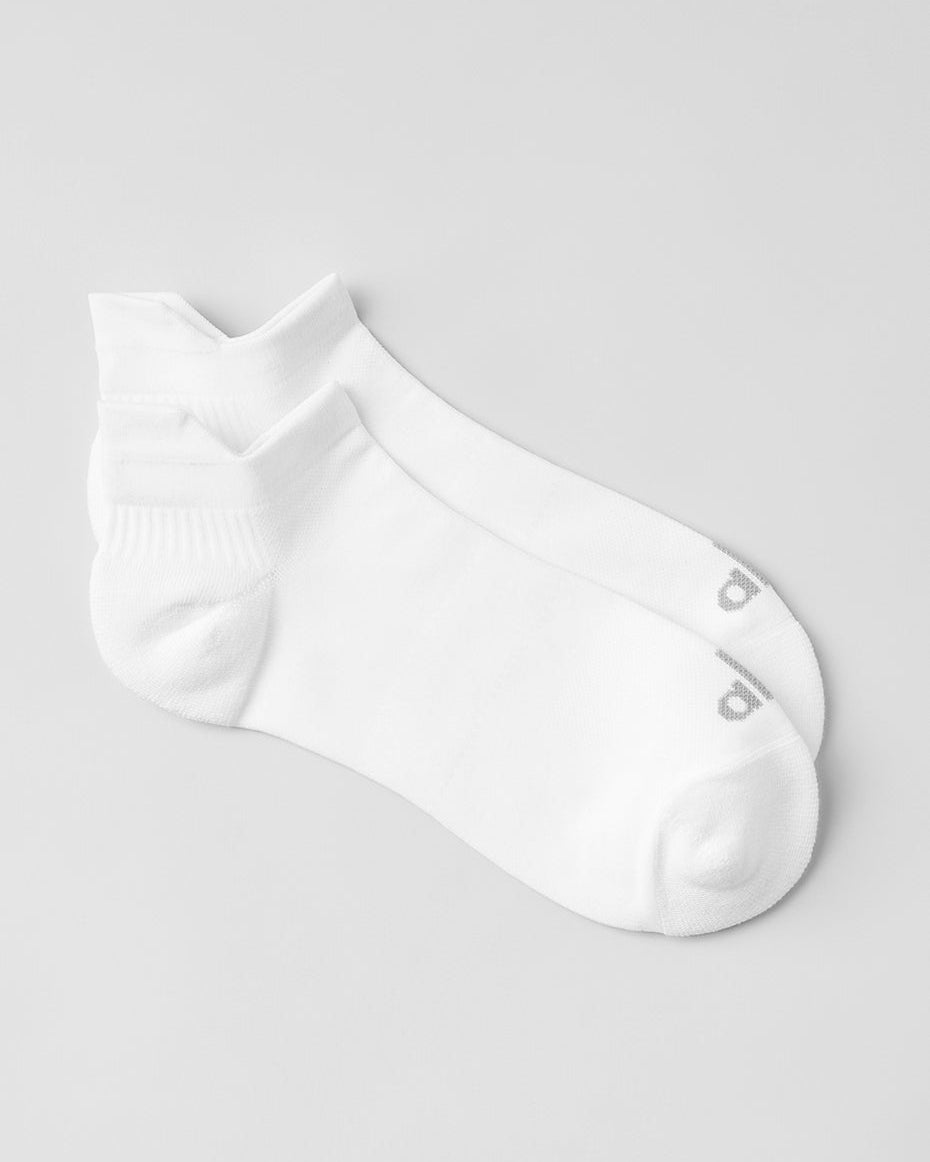 Unisex Performance Tab Sock - White/Titanium