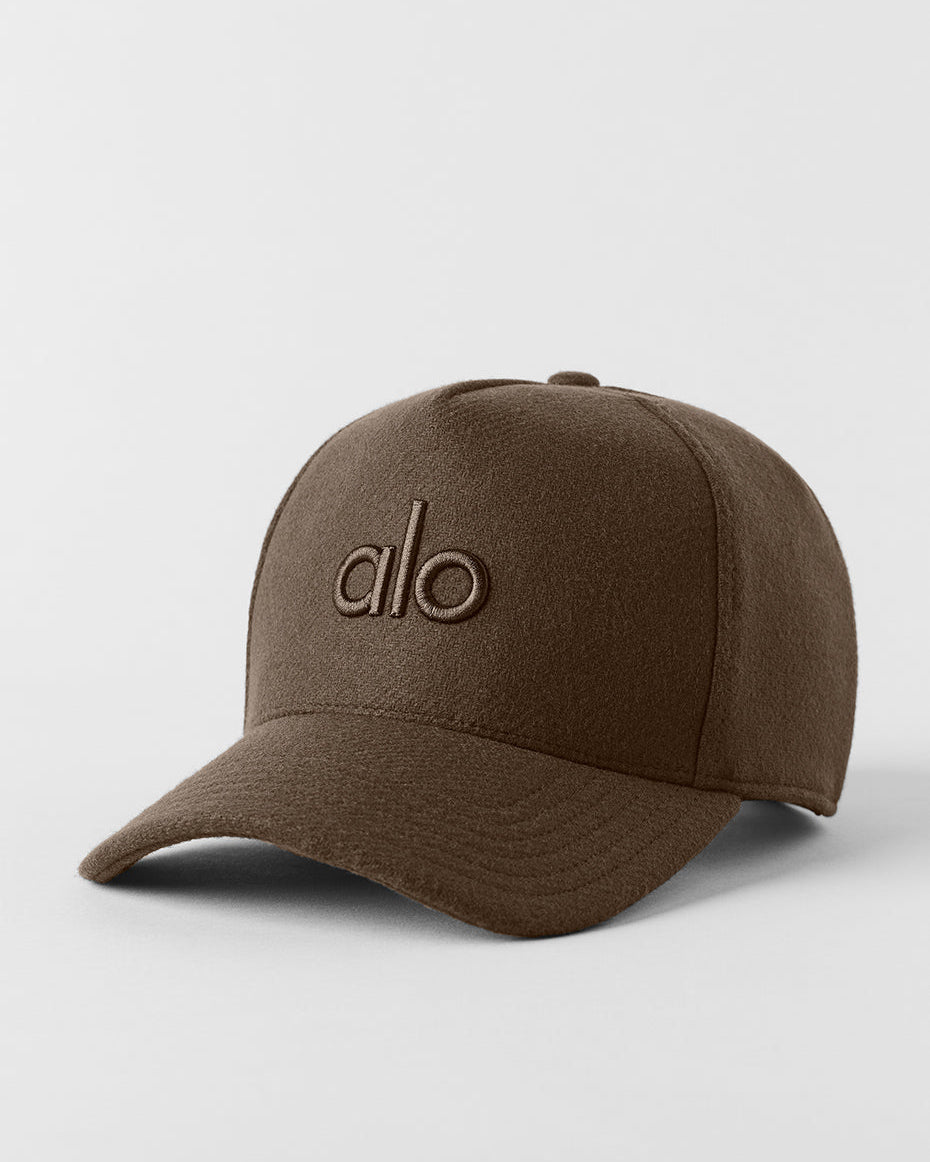 Wool Blend District Trucker Hat - Espresso