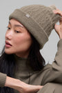 Cable Knit Winter Bliss Beanie - Light Cocoa