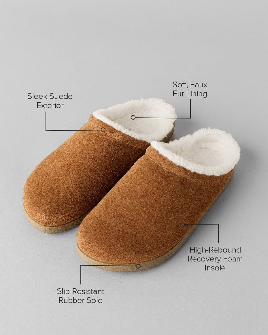 Recovery Slipper - Saddle/Ivory