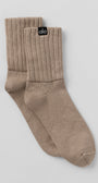Unisex Half-Crew Scrunch Sock - Gravel