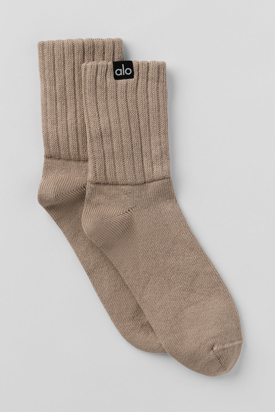 Unisex Half-Crew Scrunch Sock - Gravel