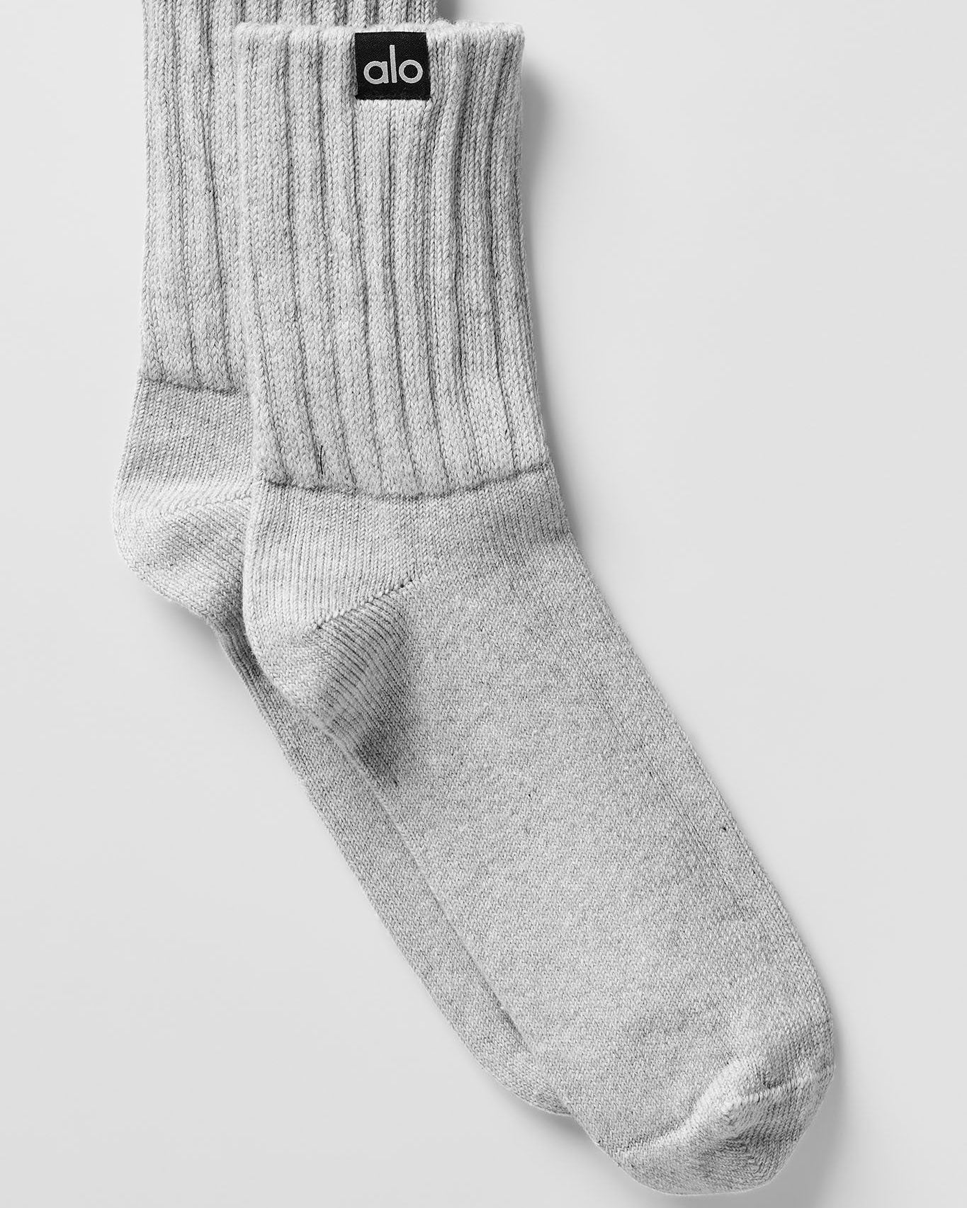 Unisex Half-Crew Scrunch Sock - Athletic Heather Grey