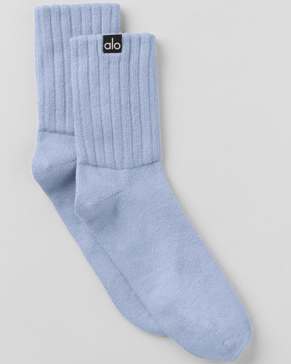 Unisex Half-Crew Scrunch Sock - Winter Frost