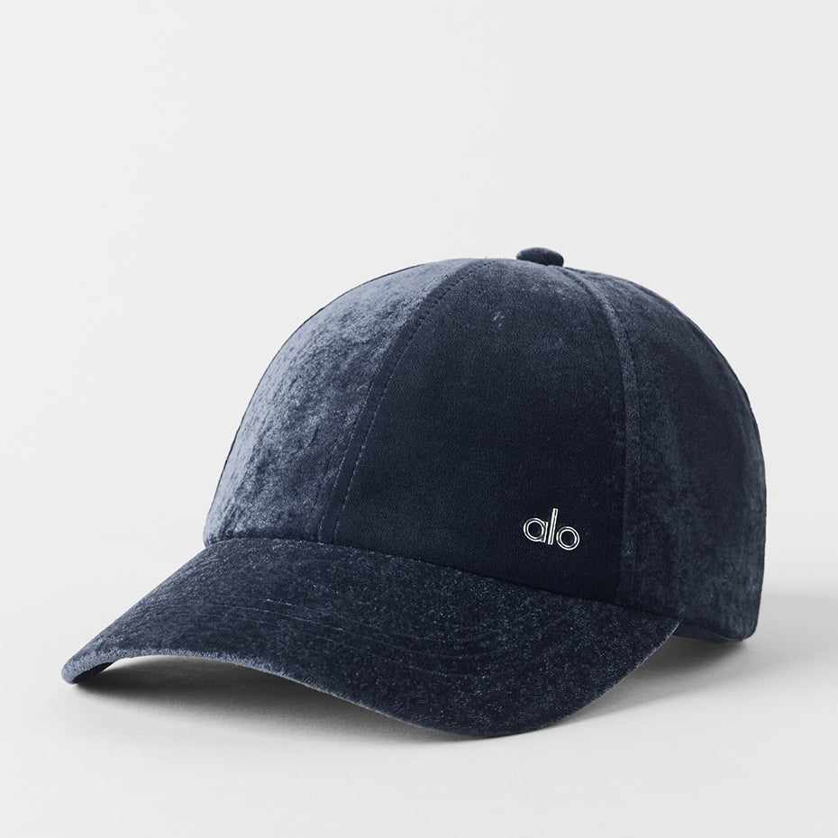 Velvet Off-Duty Cap - Navy