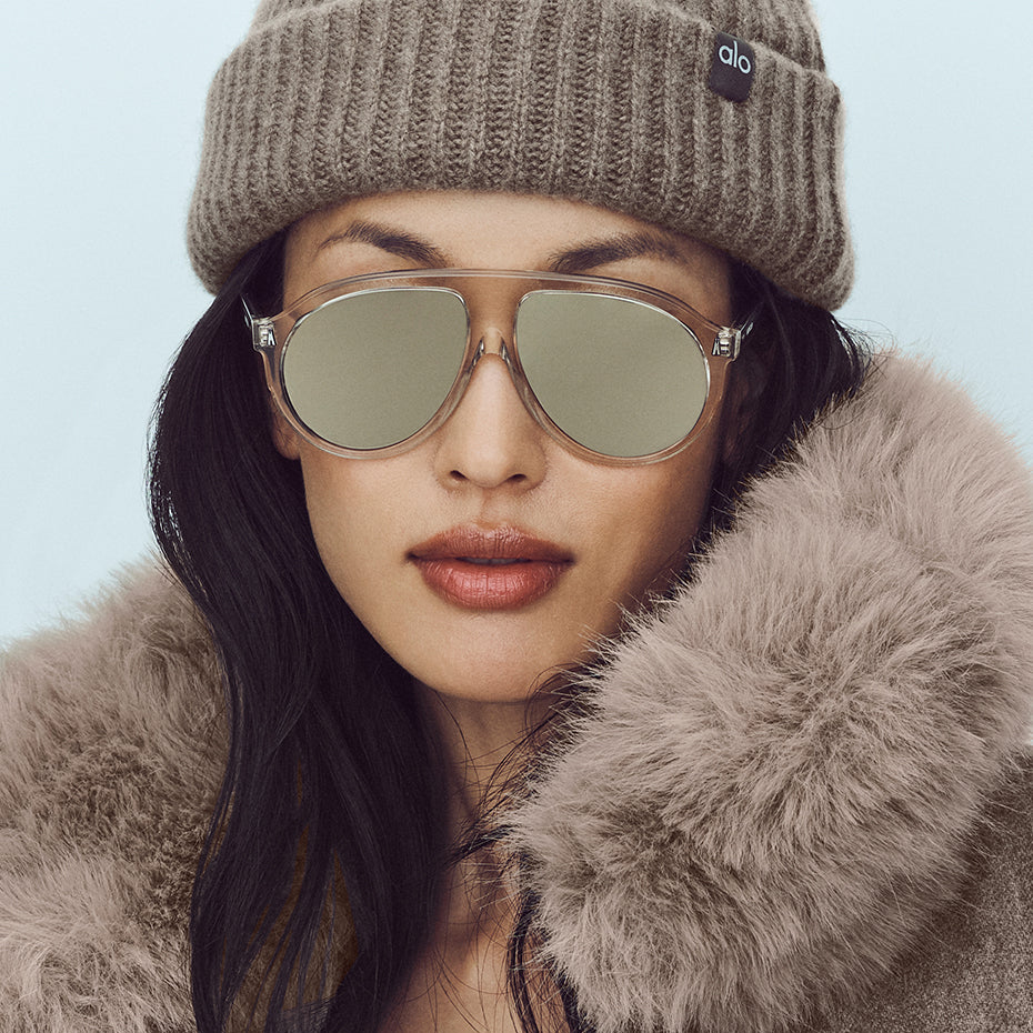 Courchevel Cashmere Beanie - Alpine Cocoa Heather